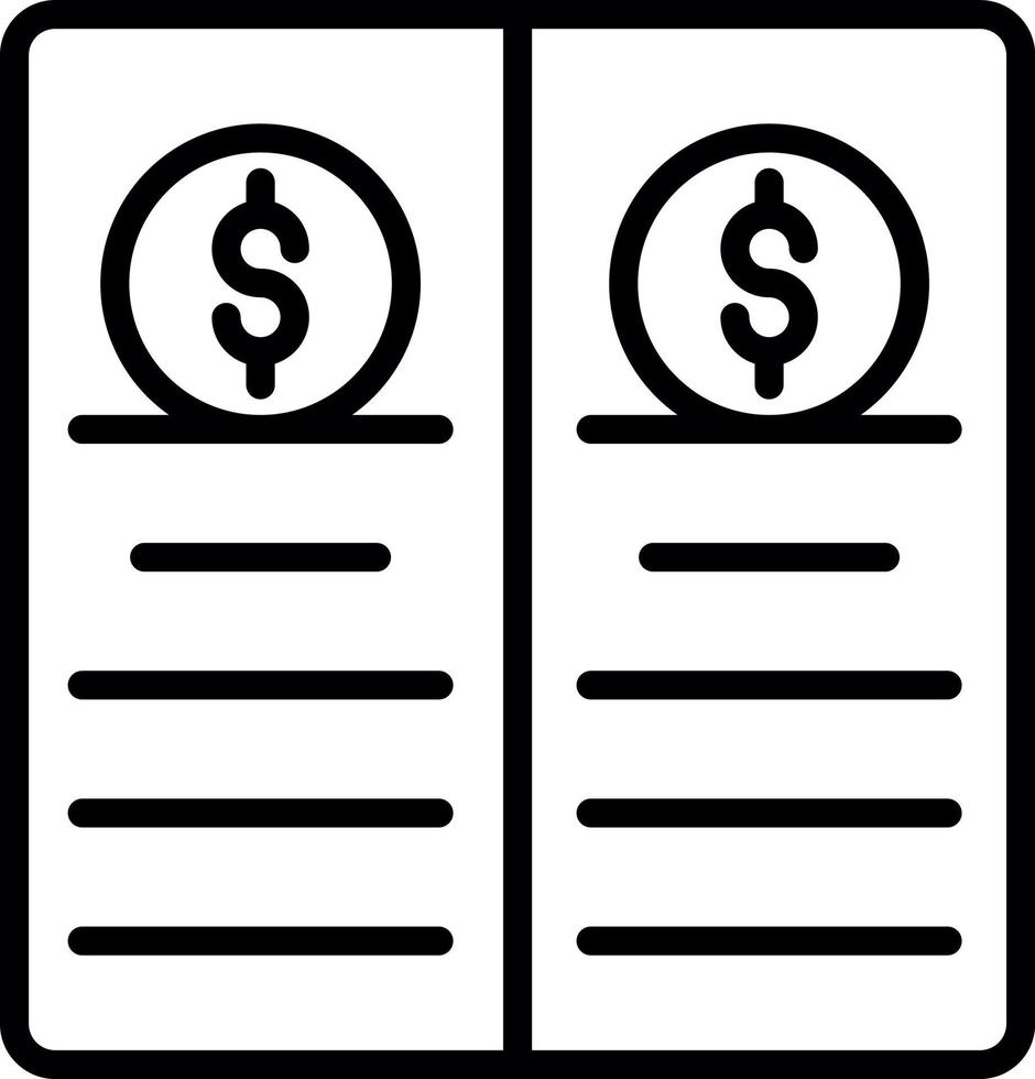 Balance Sheet Vector Icon Design