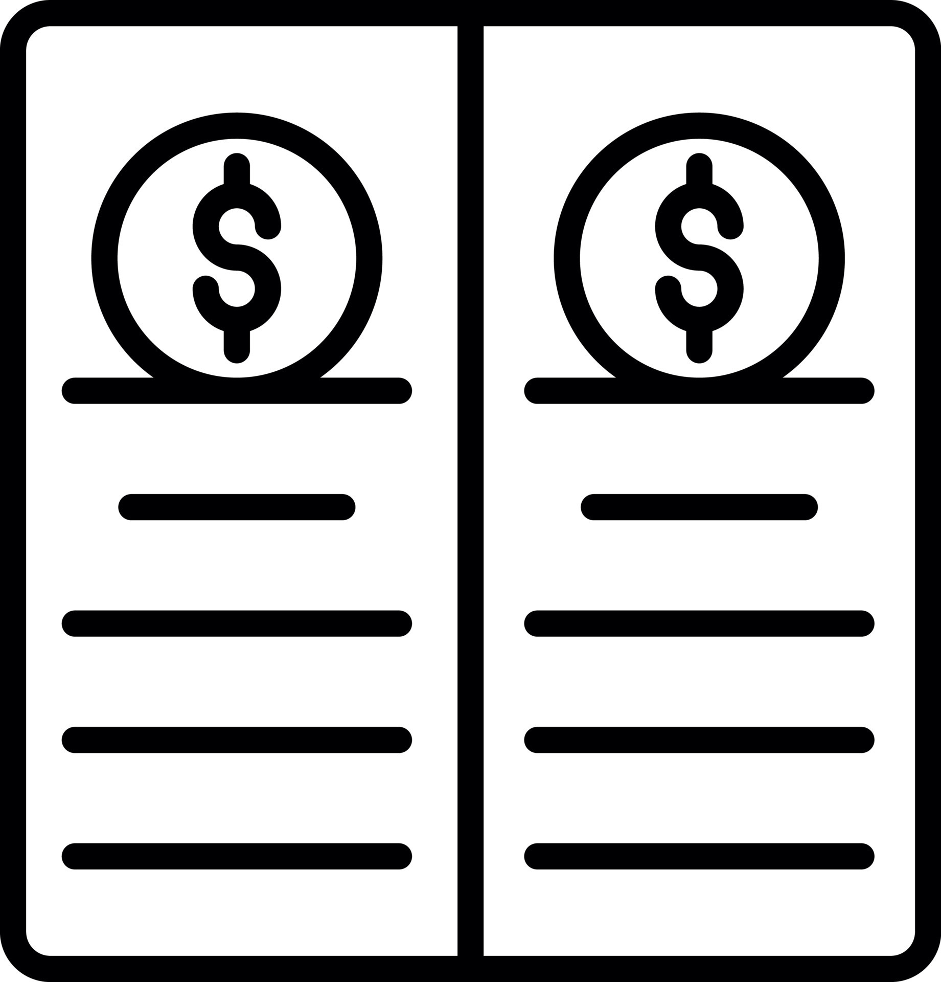 Balance Sheet Vector Icon Design 15980032 Vector Art at Vecteezy