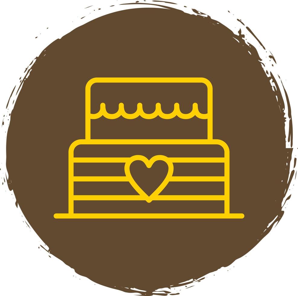 Wedding Cake Vector Icon Design