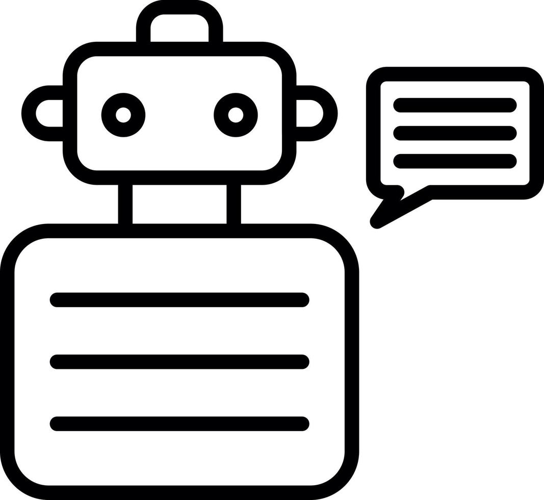 Robot Advisor Vector Icon Design