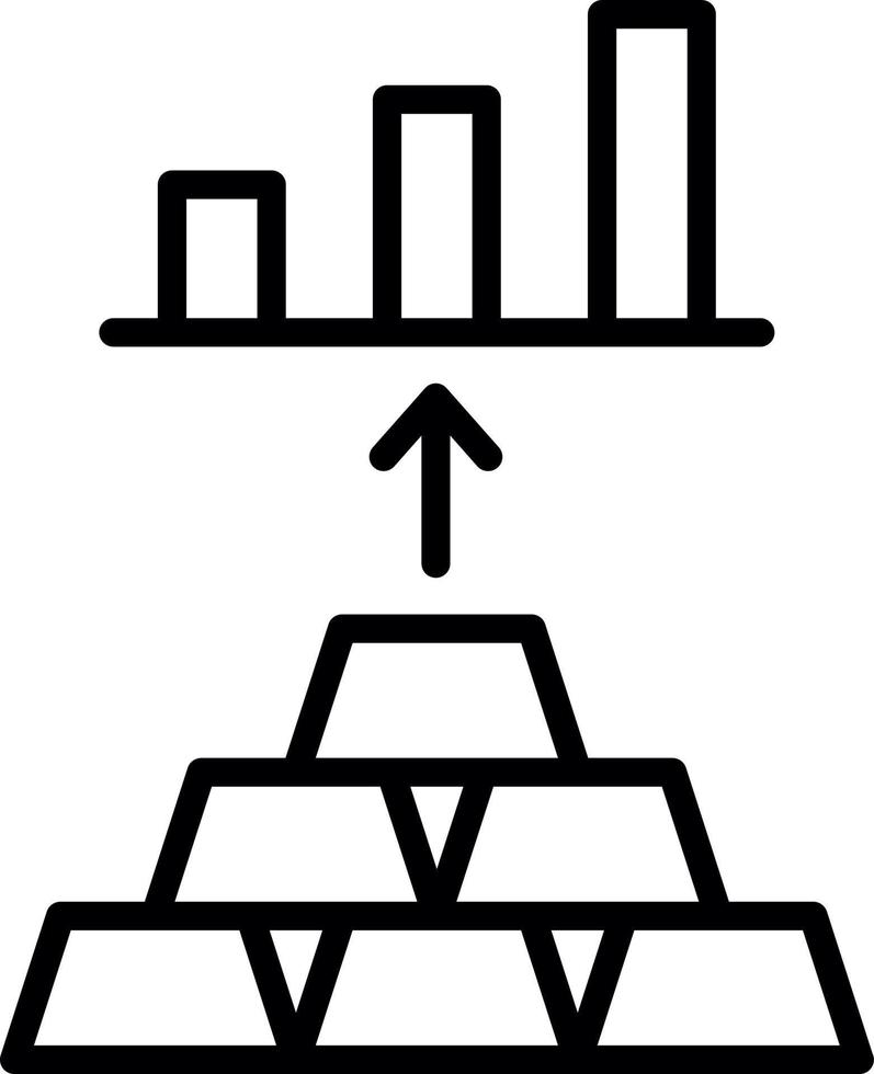 Gold Investing Vector Icon Design