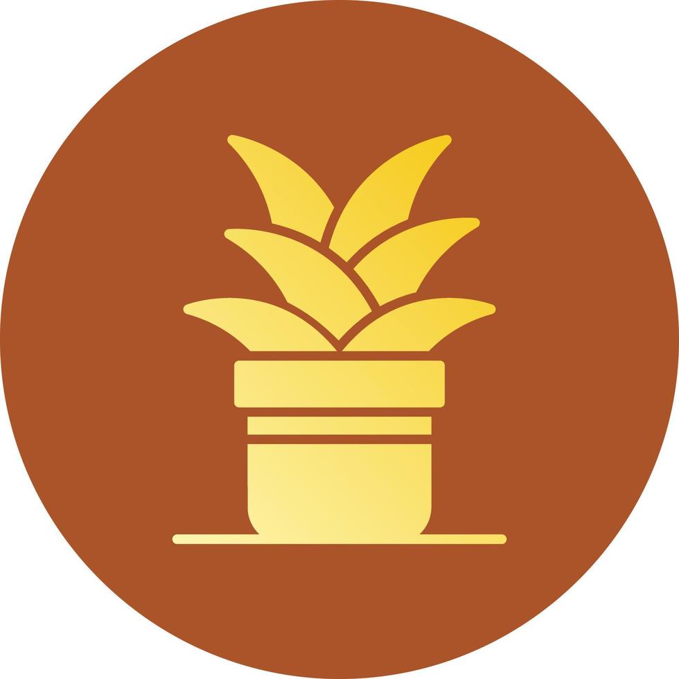 Plant Pot Creative Icon Design vector