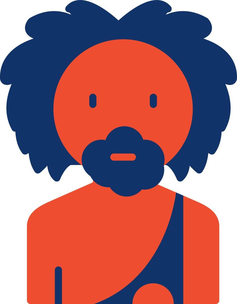 Prehistoric Man Creative Icon Design vector