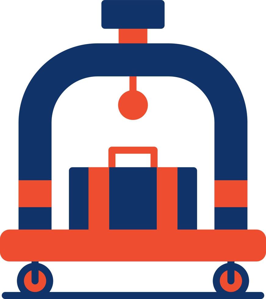Hotel Trolley Creative Icon Design vector