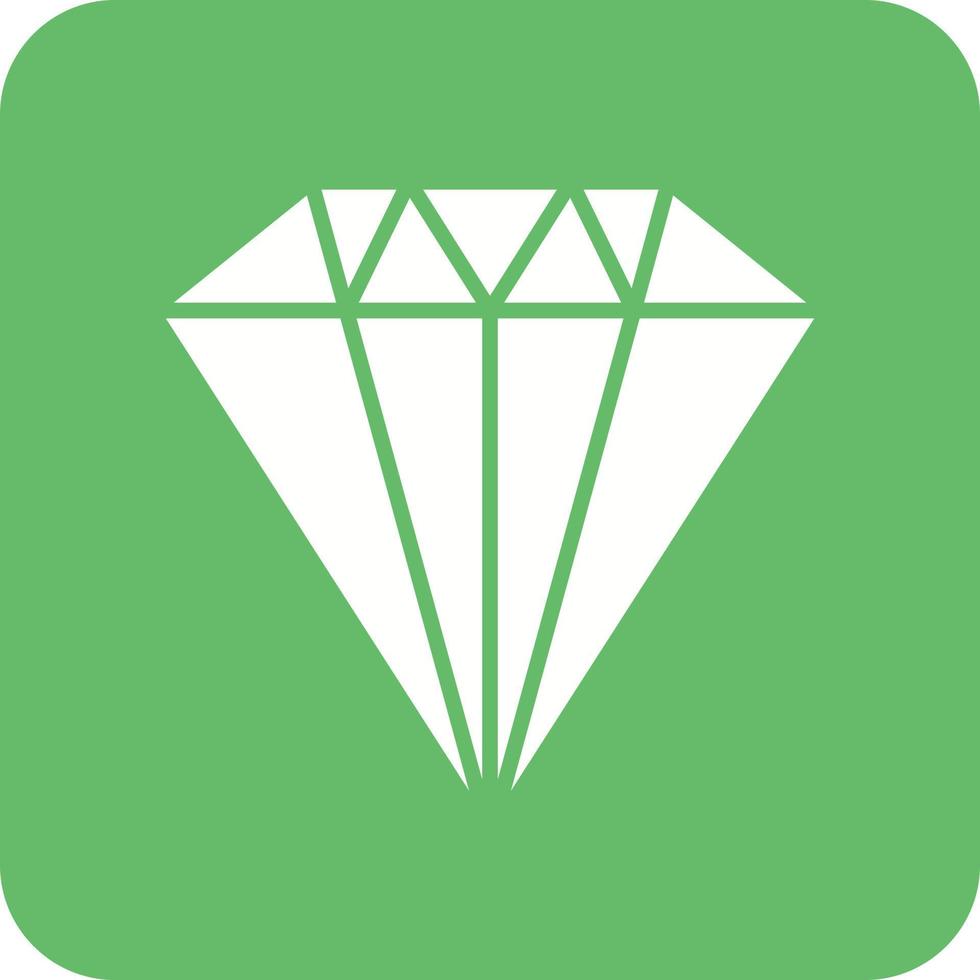 Diamond Glyph Round Corner Background Icon vector