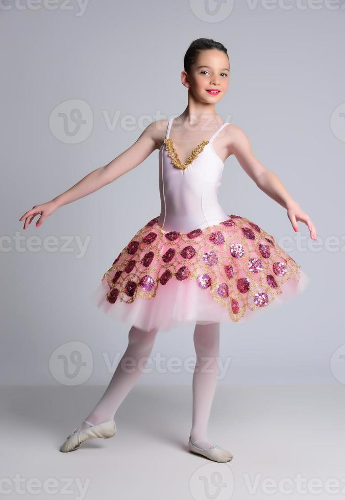 Beautiful girl ballet dancer. photo