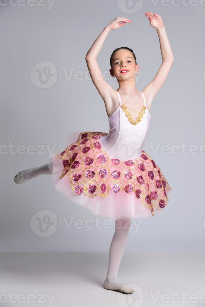 Beautiful girl ballet dancer. photo