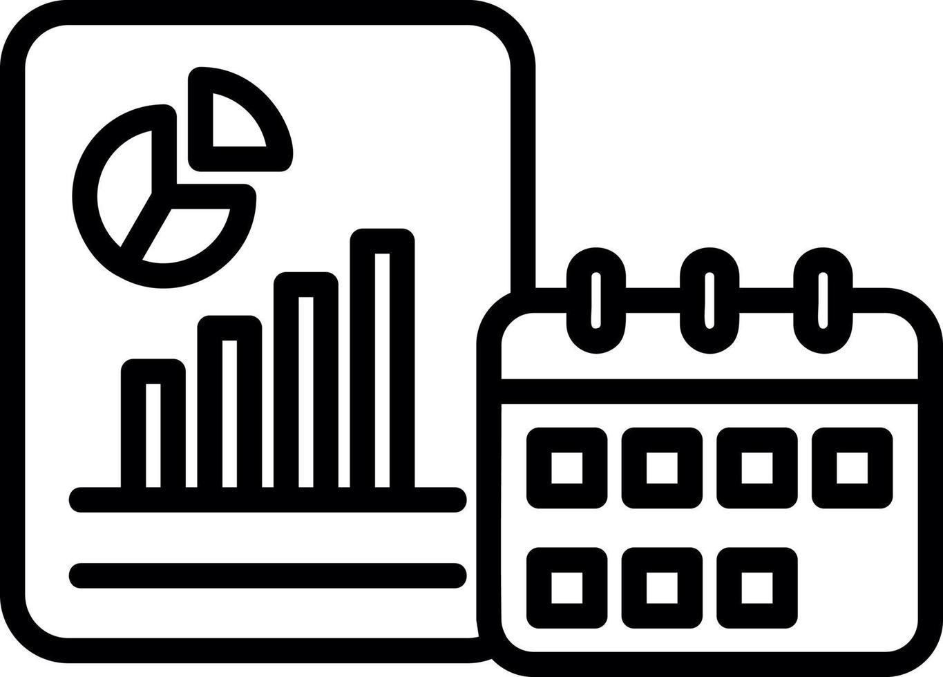 Yearly Report Vector Icon Design
