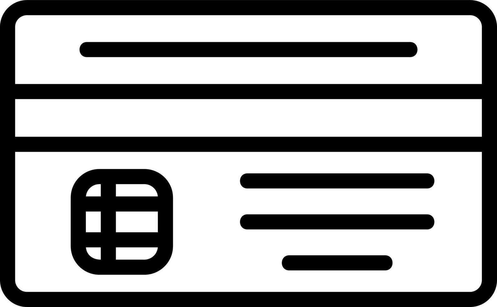 Credit Card Vector Icon Design