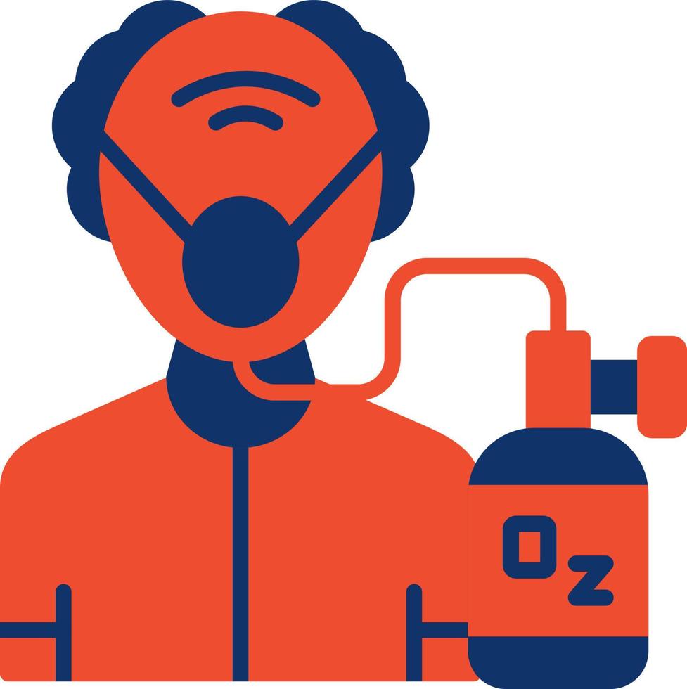 Oxygen Mask Creative Icon Design vector