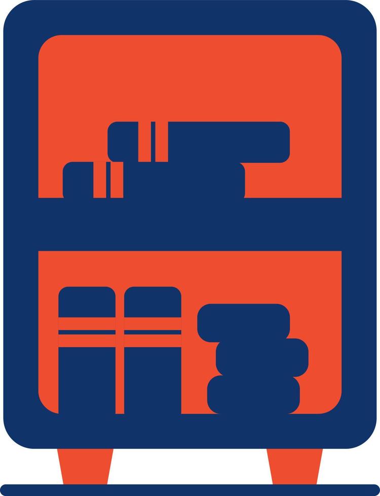 Bookshelf Creative Icon Design vector