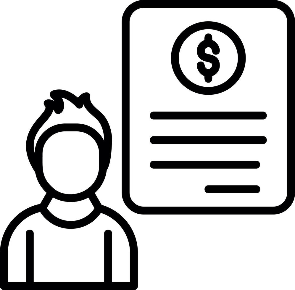 Auditor Vector Icon Design