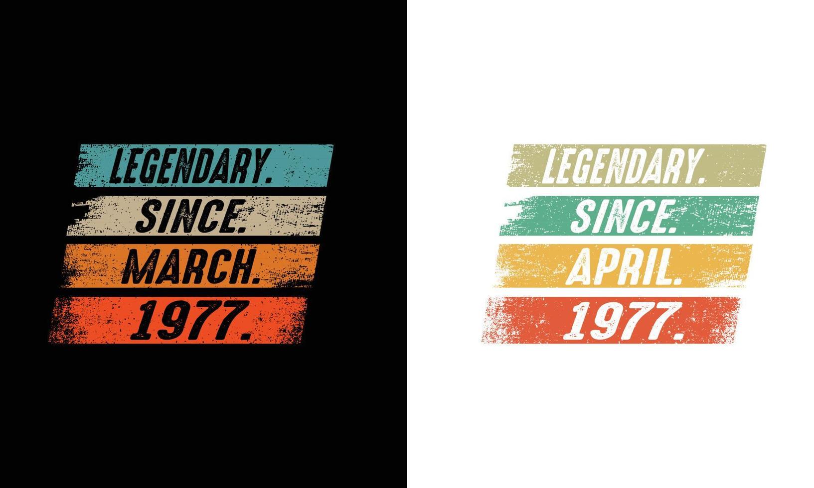 46th Birthday March and April Design. vector