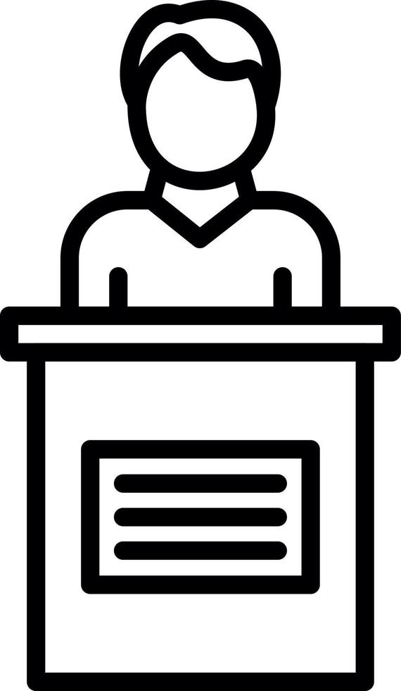 Candidate Male Vector Icon Design