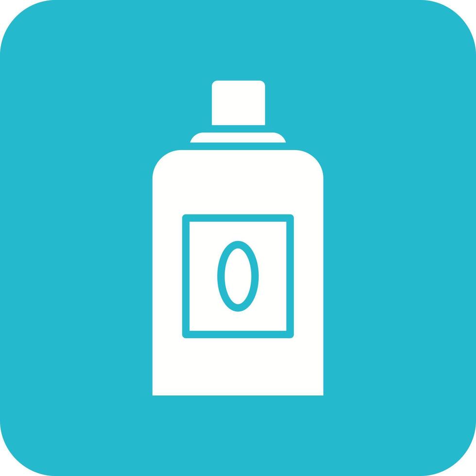 Softener Glyph Round Corner Background Icon vector