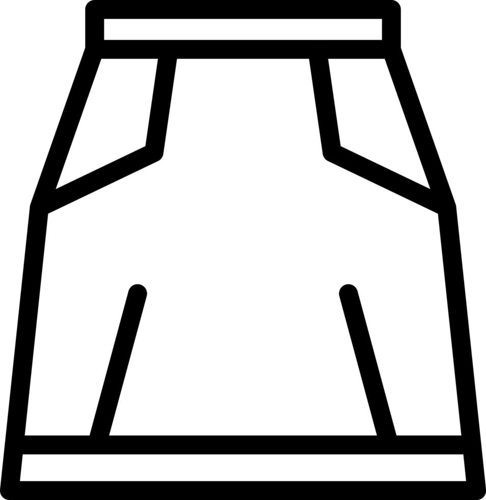 Skirt Vector Icon Design