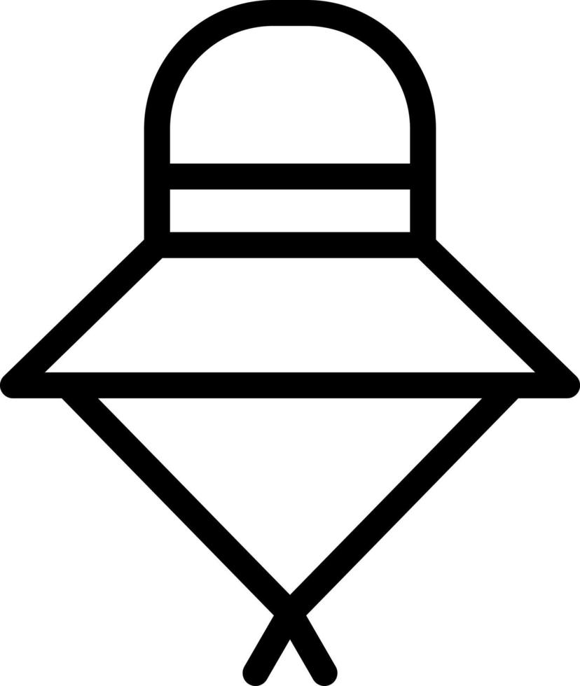 Sun Hat Vector Icon Design