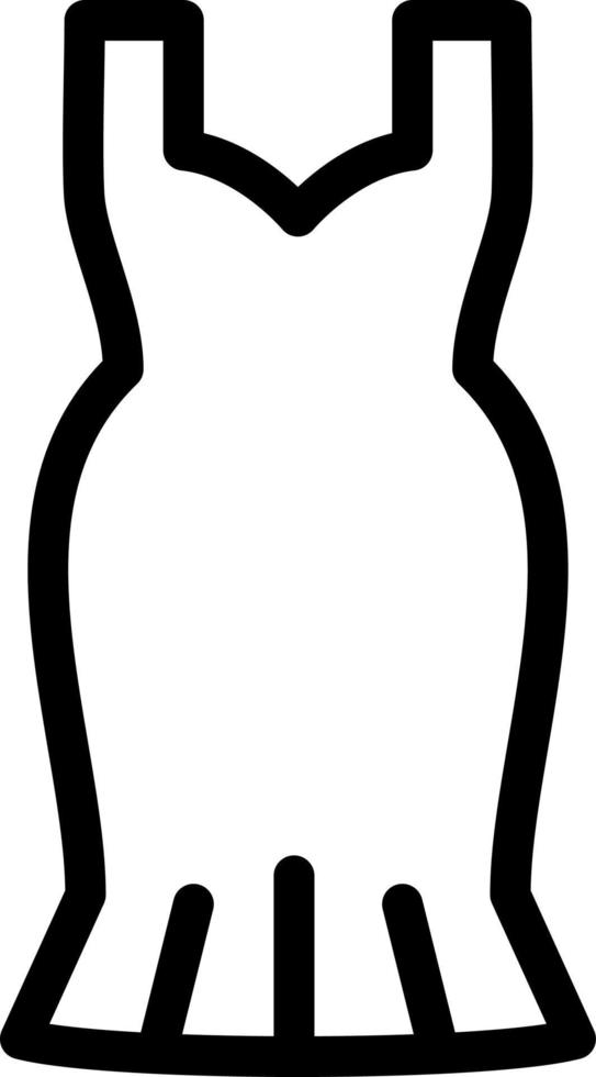 Cocktail Dress Vector Icon Design
