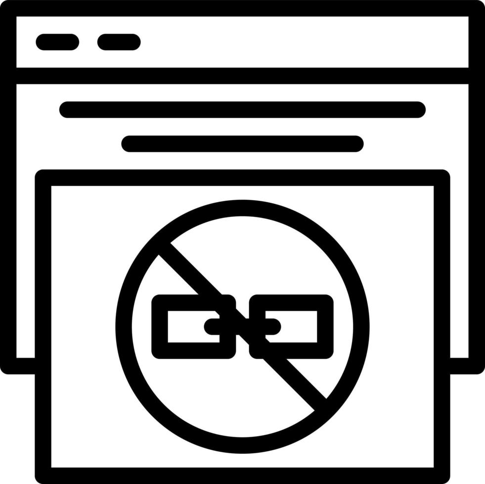 No Follow Vector Icon Design