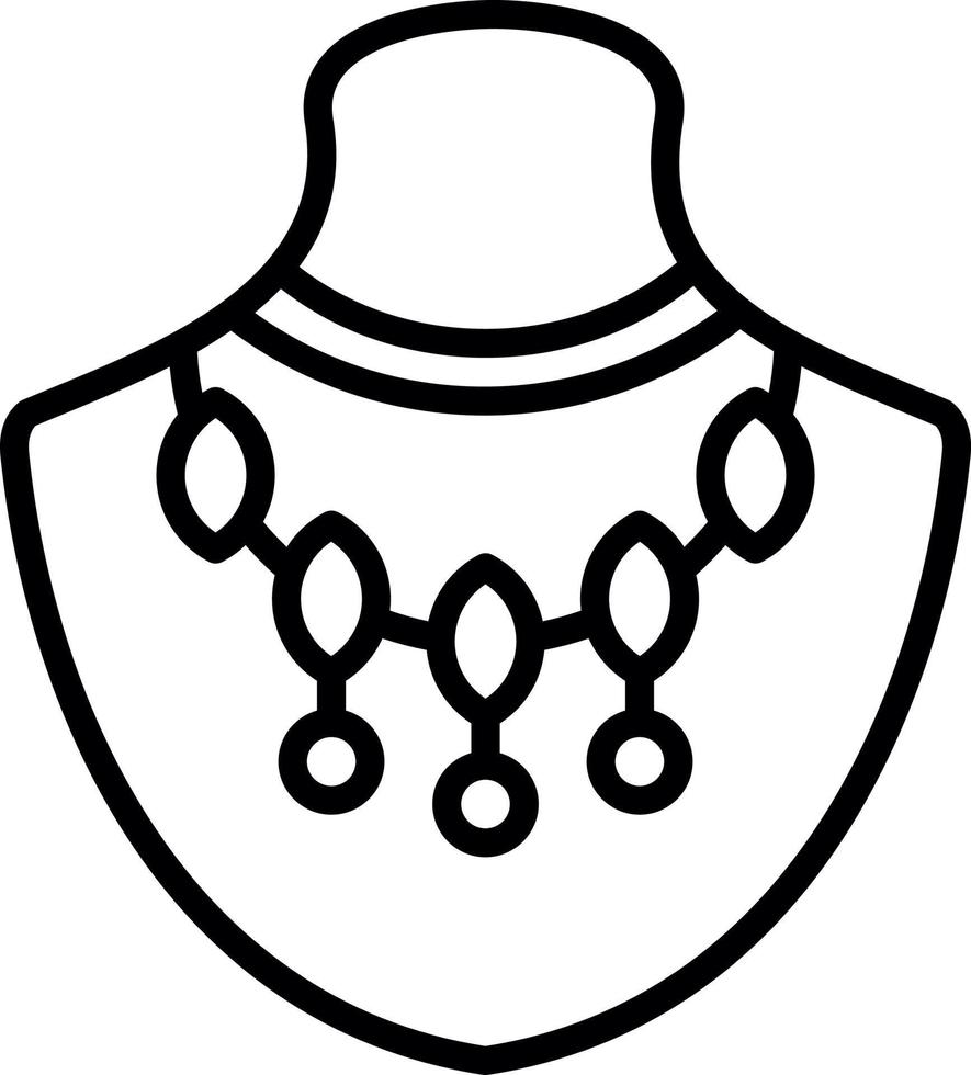 Necklace Vector Icon Design