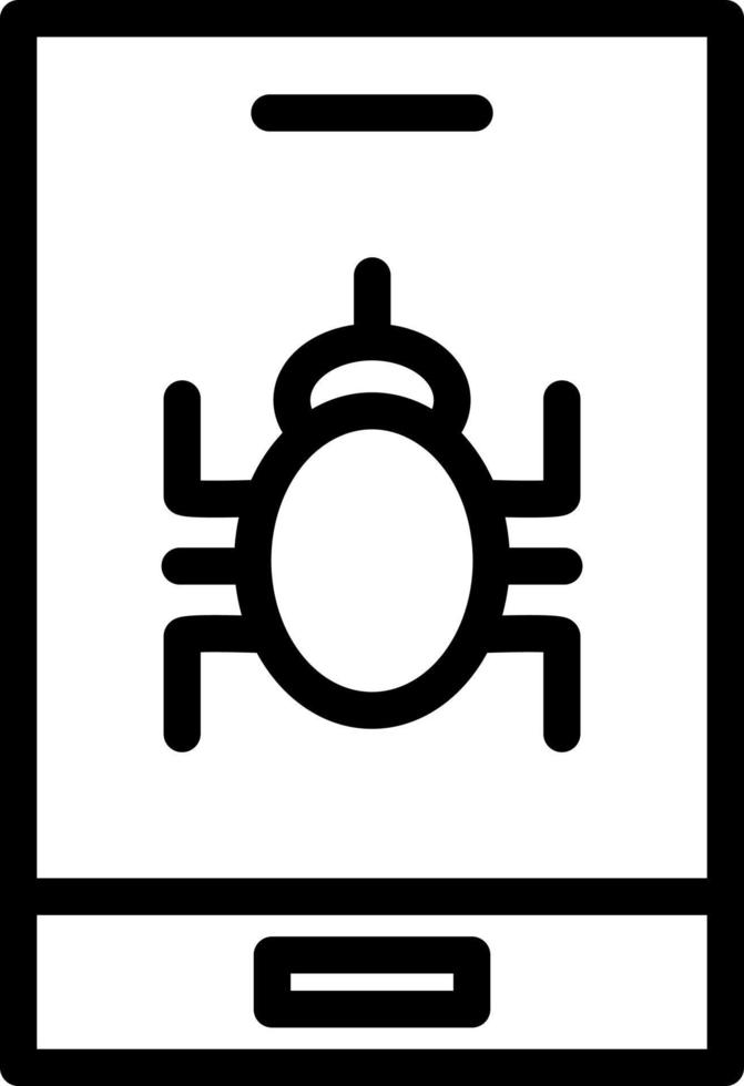 Mobile Virus Vector Icon Design
