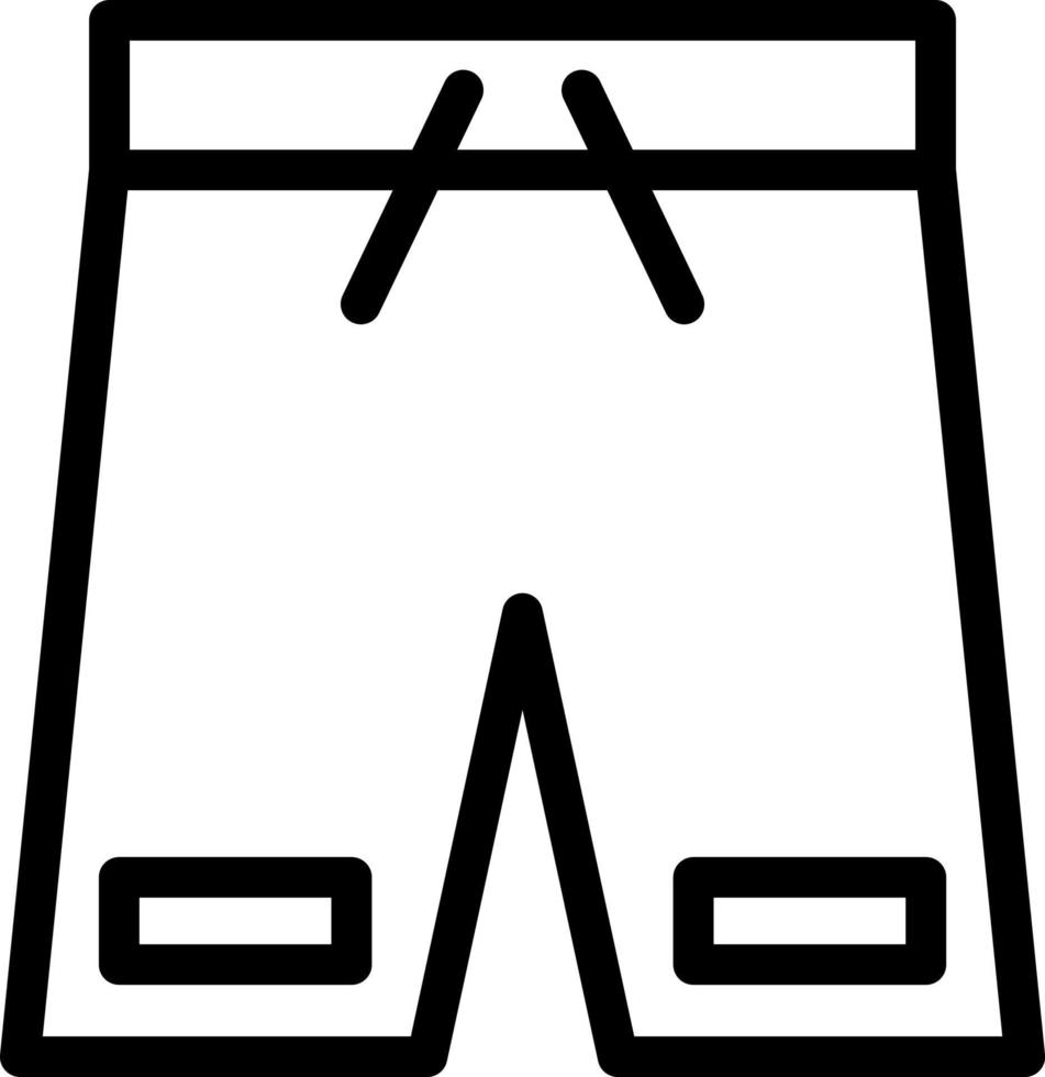 diseño de icono de vector de pantalones cortos