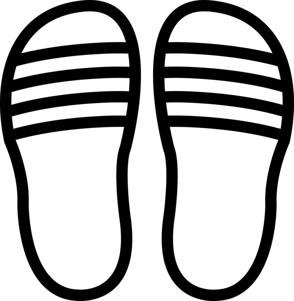 Flip Flop Vector Icon Design