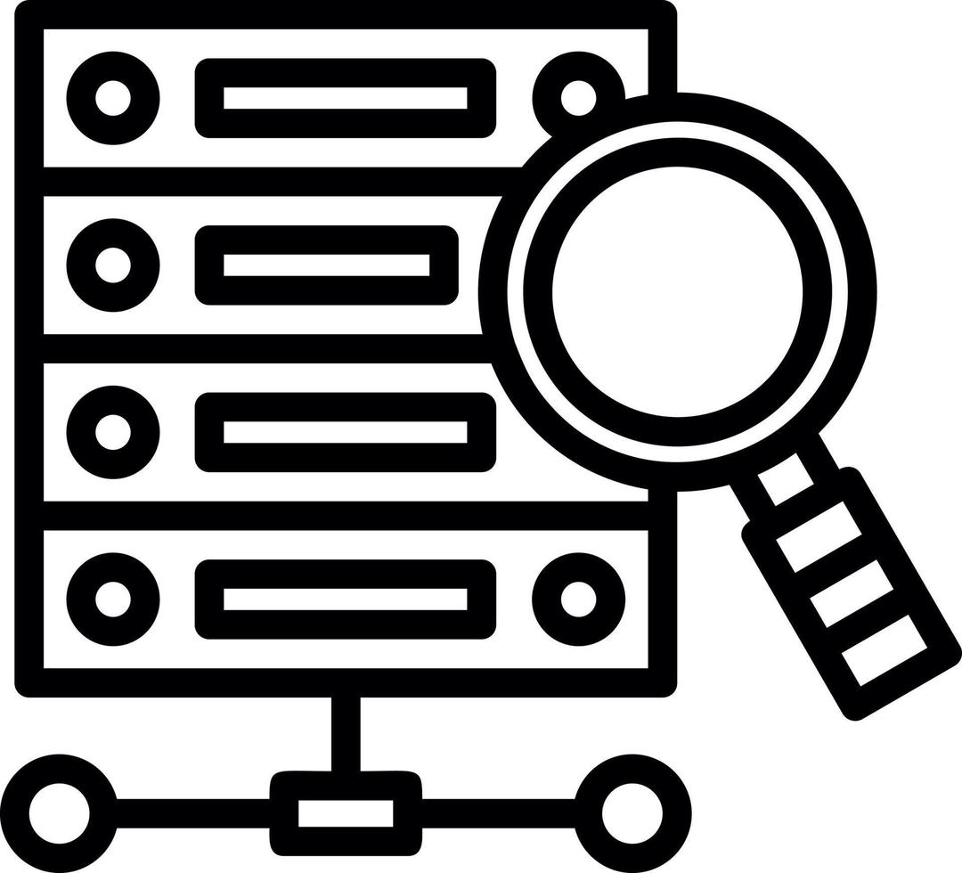 Data Query Vector Icon Design