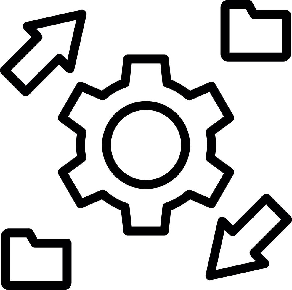 Data Transformation Vector Icon Design