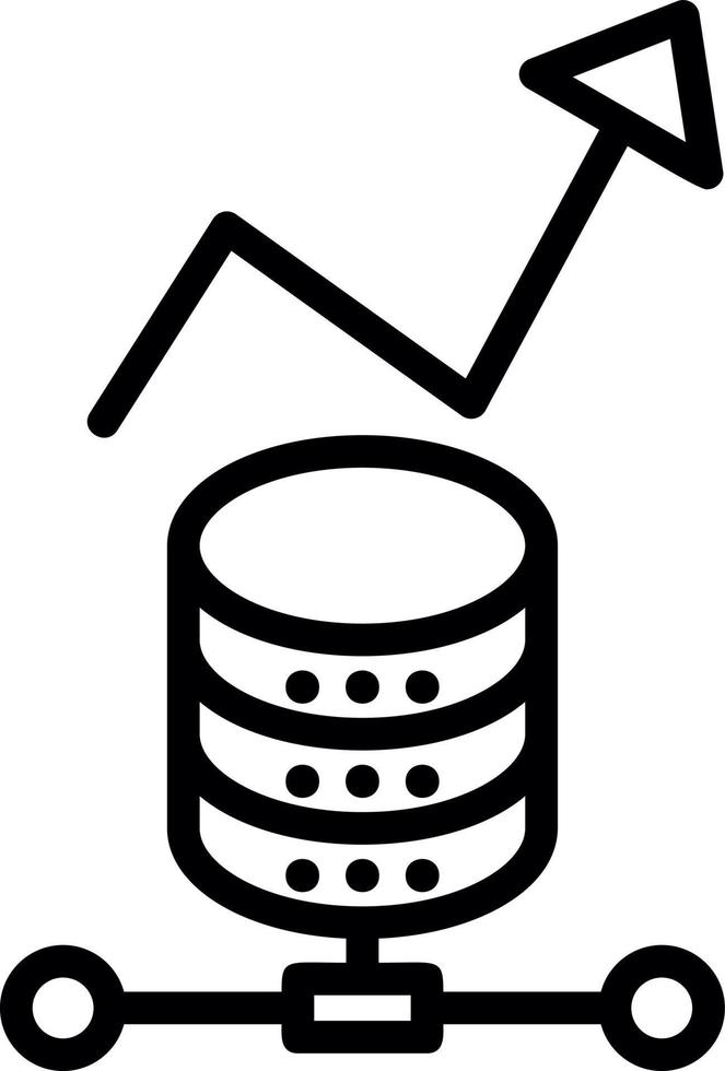 diseño de icono de vector de análisis de datos