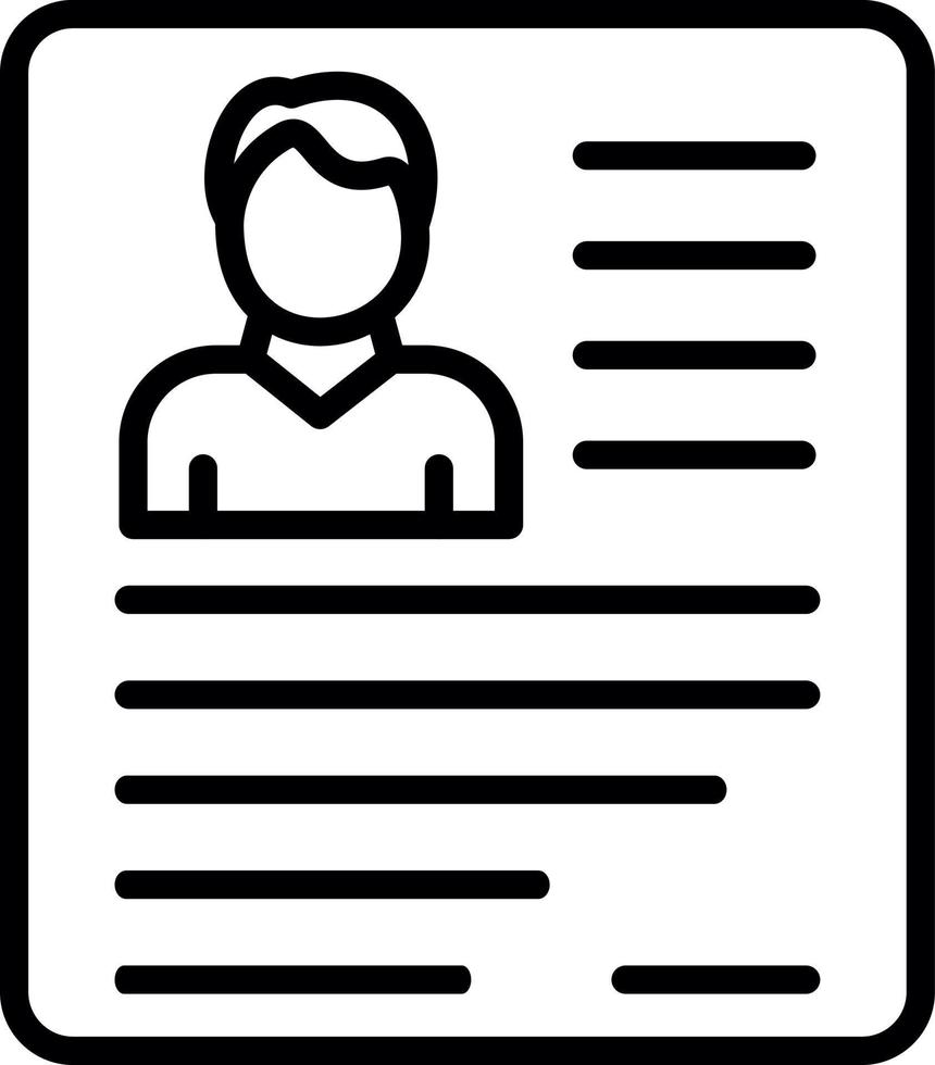 Bad Resume CV Vector Icon Design