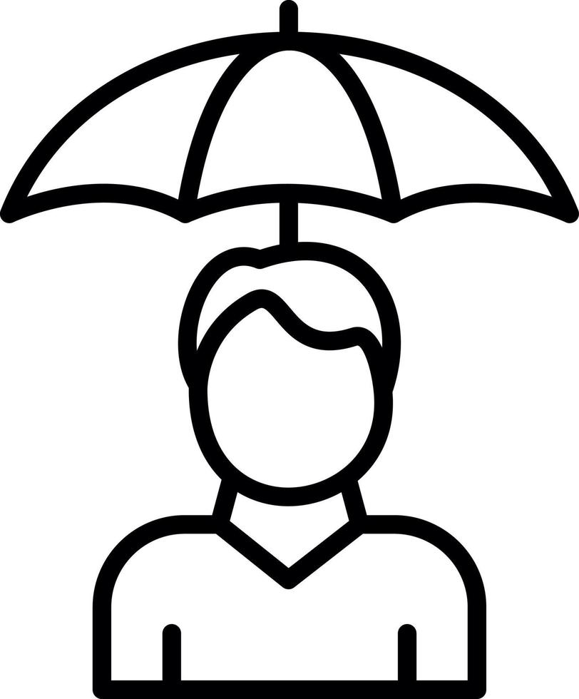 Individual Insurance Vector Icon Design