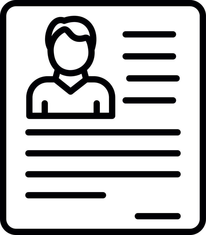 CV Vector Icon Design