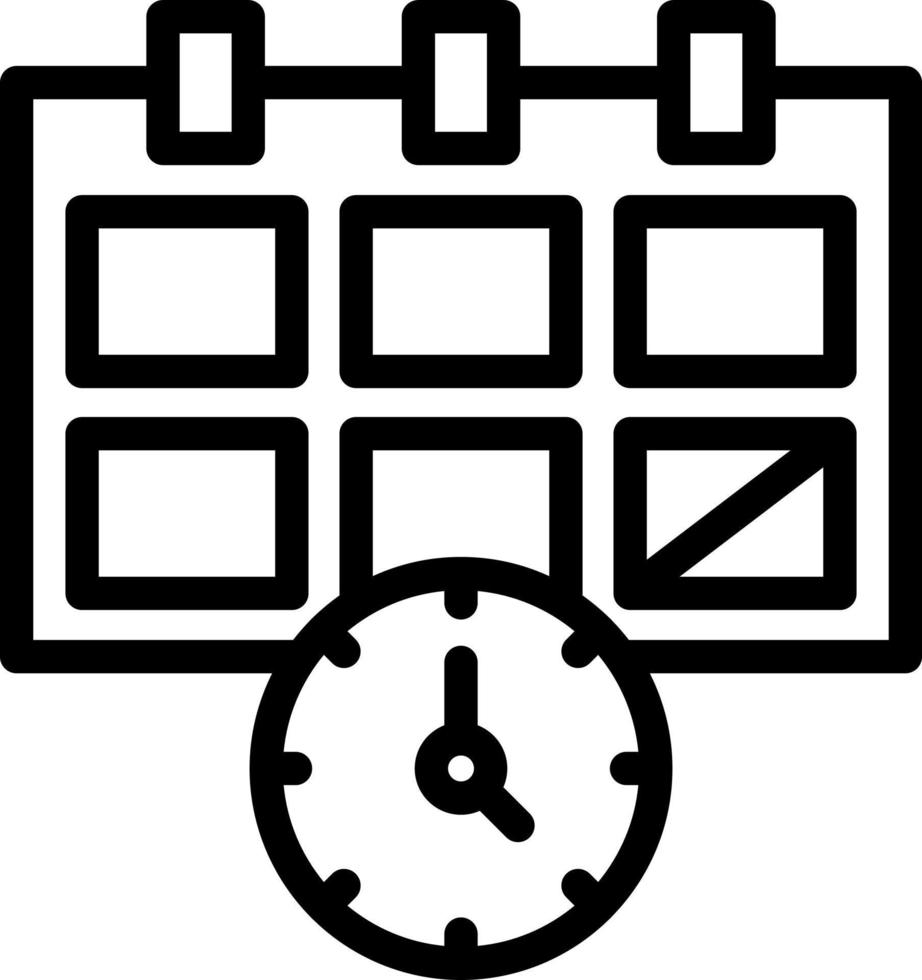 Deadline Vector Icon Design