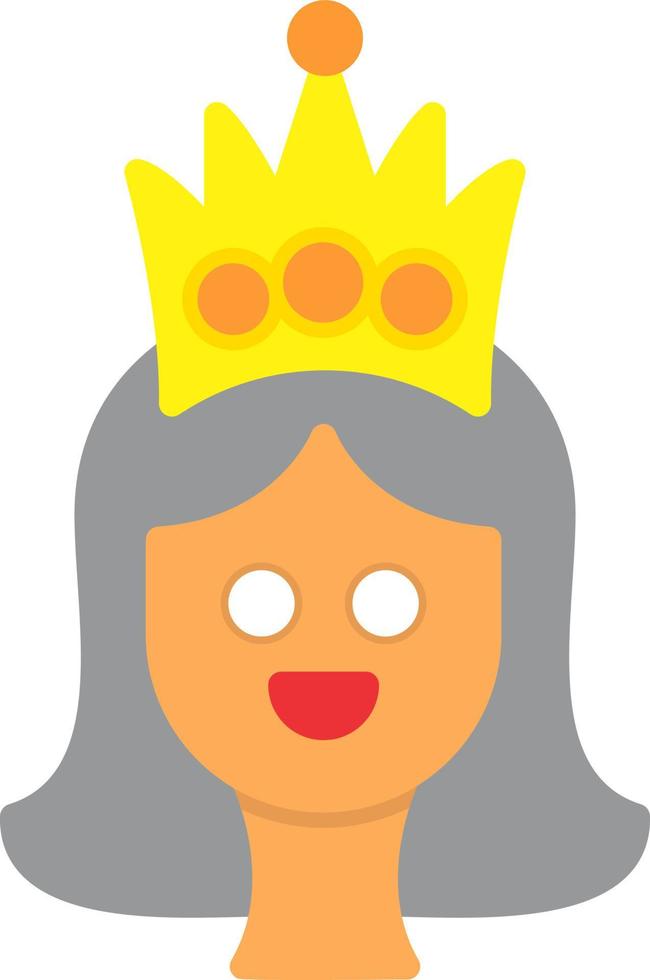 diseño de icono de vector de princesa