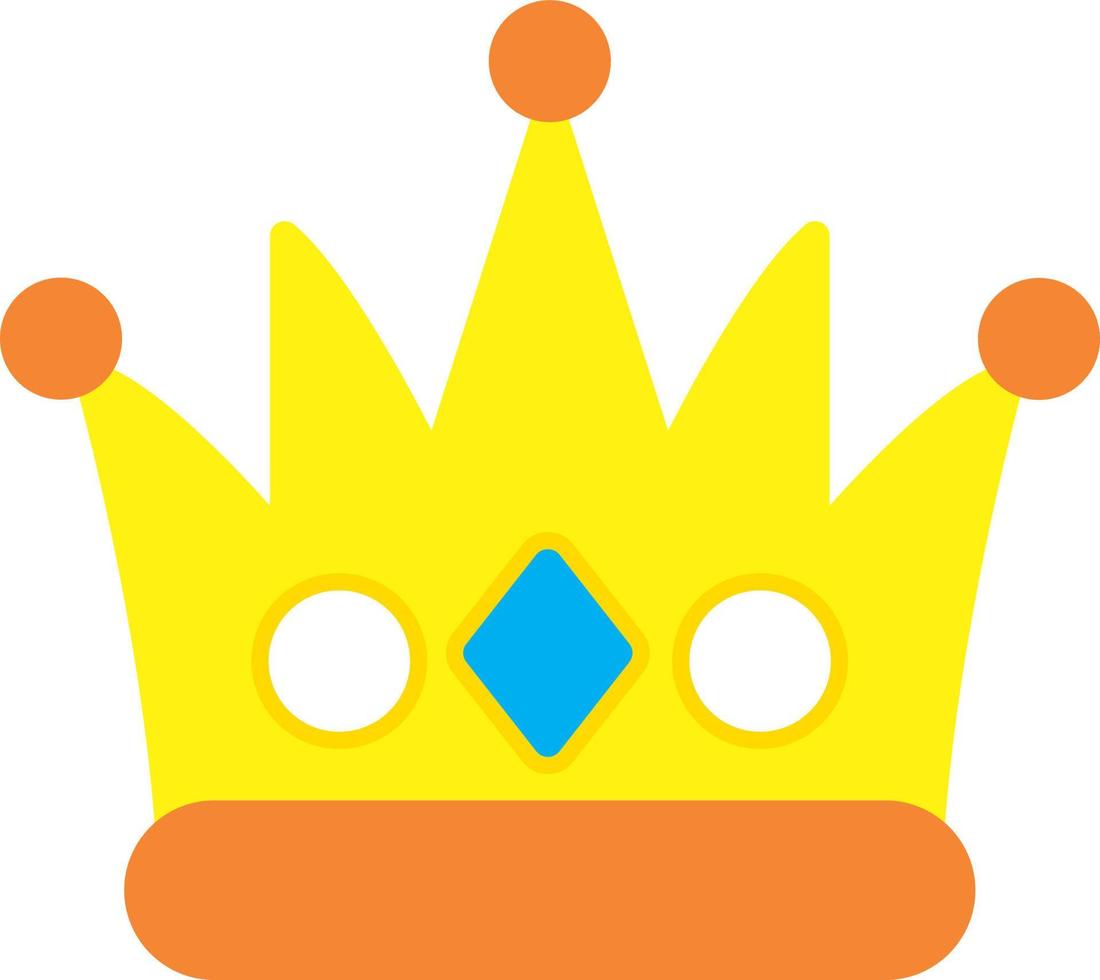 diseño de icono de vector de corona de reina