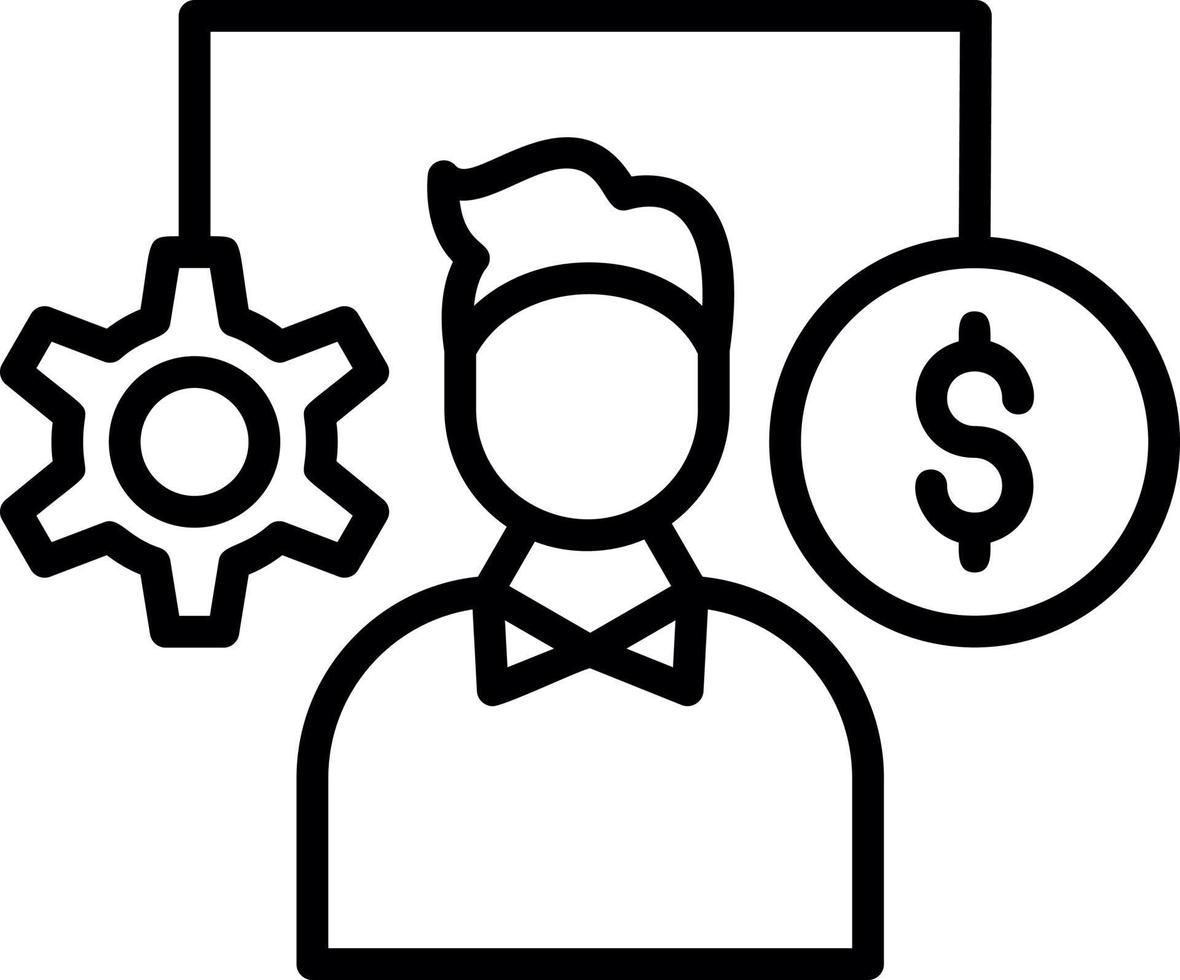 Balance Work Vector Icon Design