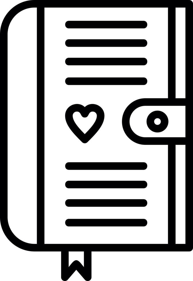 Diary Vector Icon Design