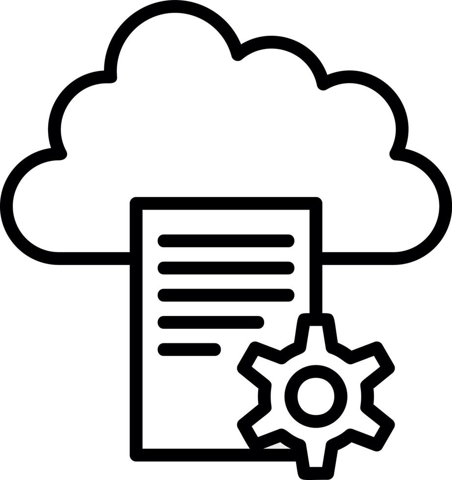 Cloud Storage Vector Icon Design