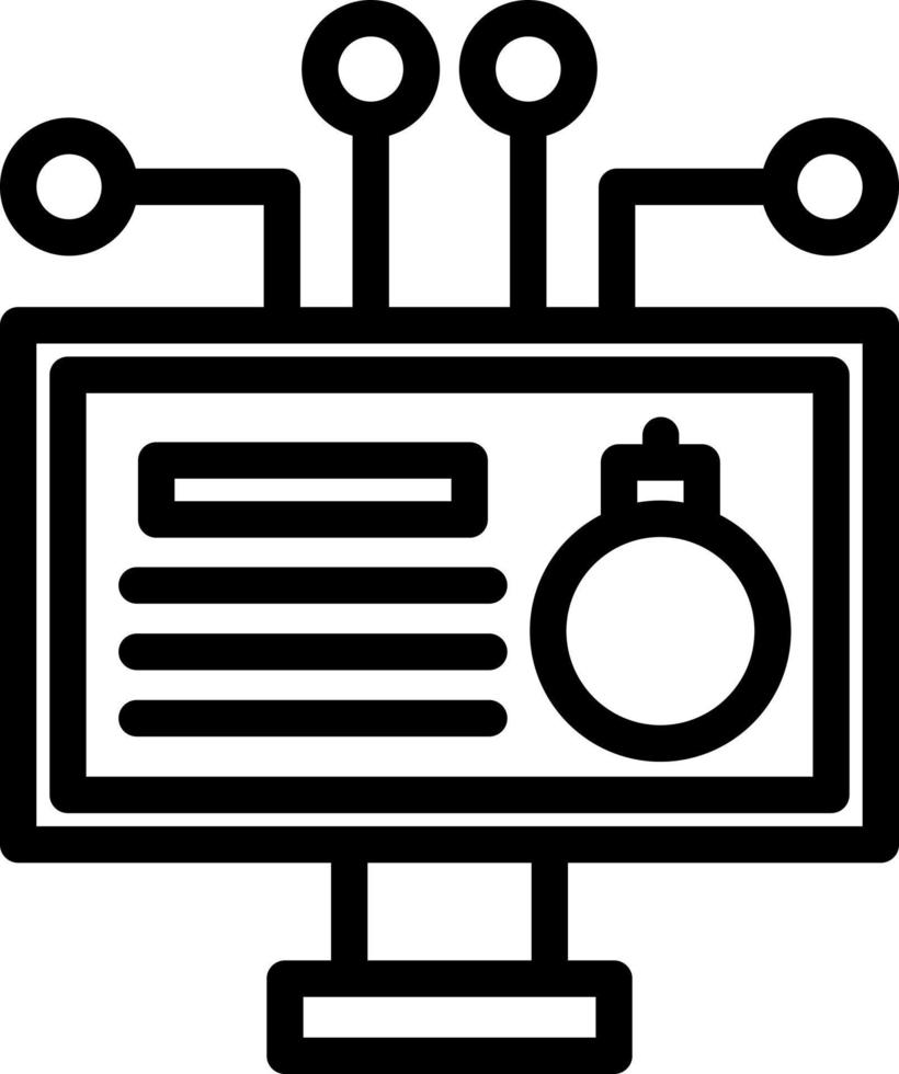 Cyber Bomb Vector Icon Design