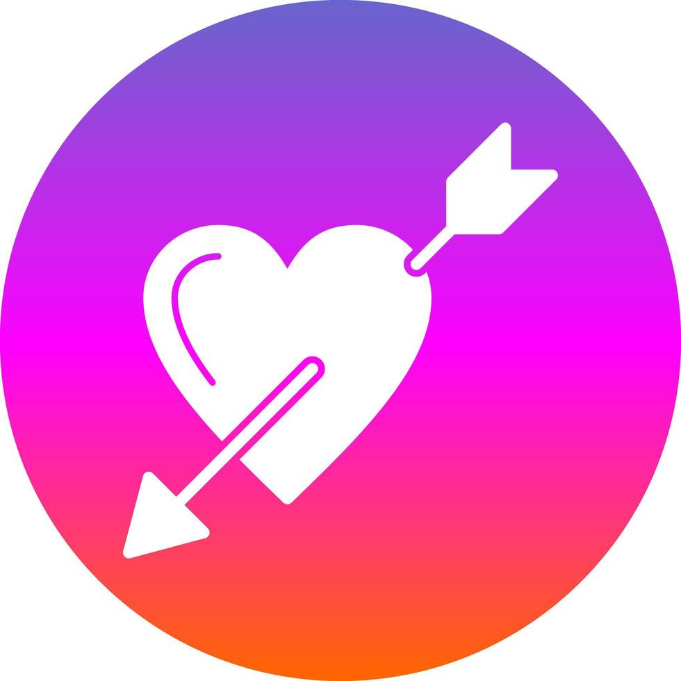 diseño de icono de vector de flecha de corazón