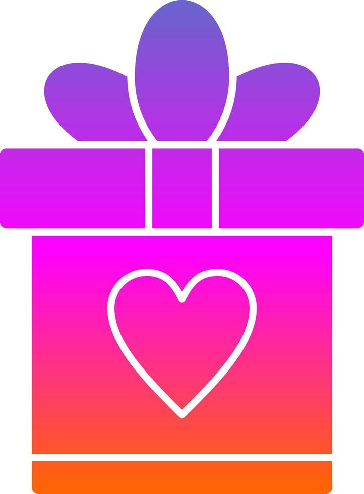 Wedding Gift Vector Icon Design