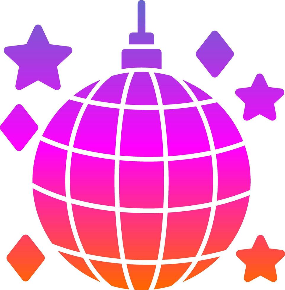 diseño de icono de vector de bola de discoteca