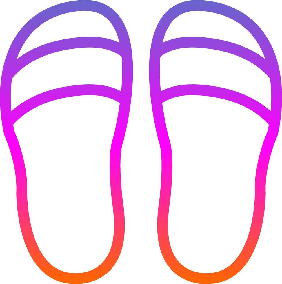 Slippers Vector Icon Design