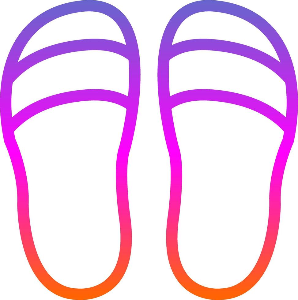 Slippers Vector Icon Design