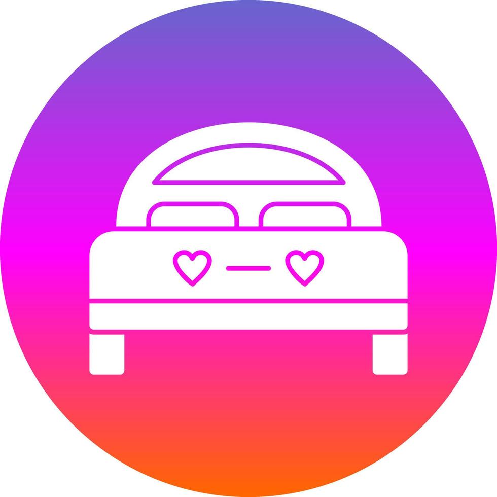 diseño de icono de vector de cama doble