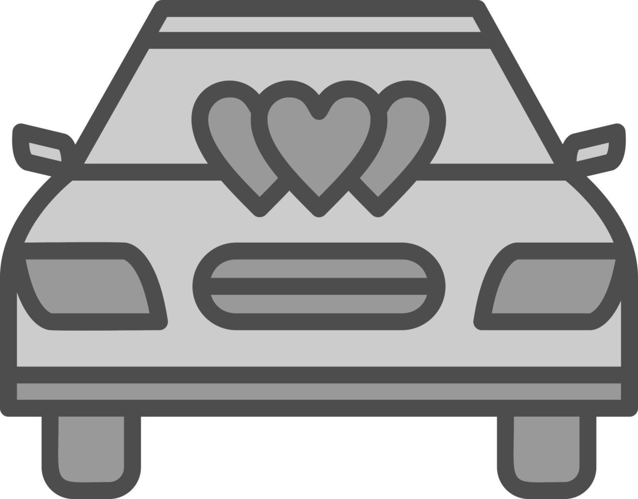 diseño de icono de vector de coche de boda