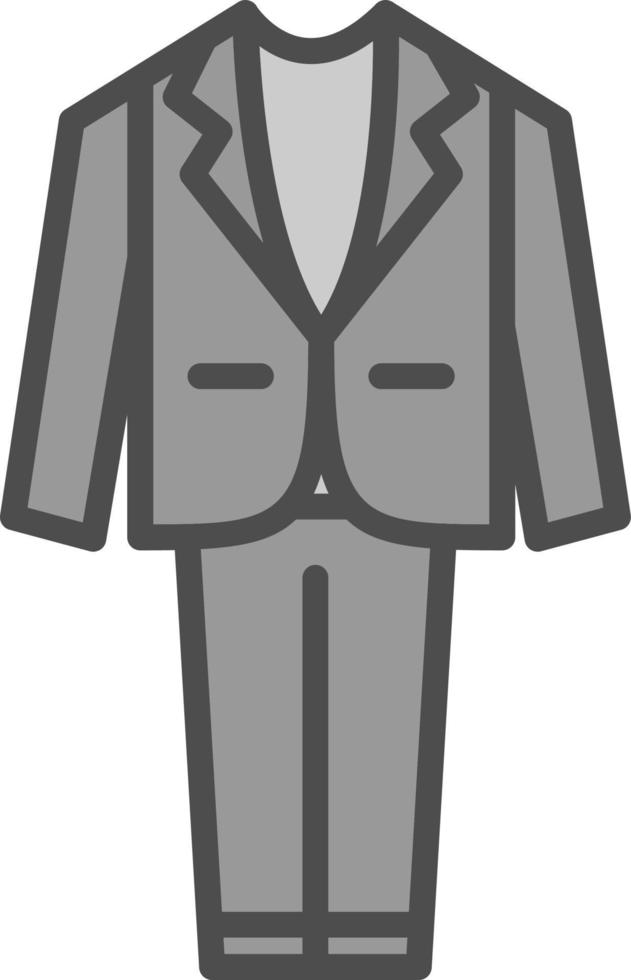 Wedding Men Suit Vector Icon Design