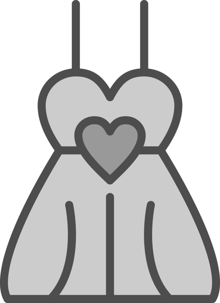 Wedding Female Dress Vector Icon Design