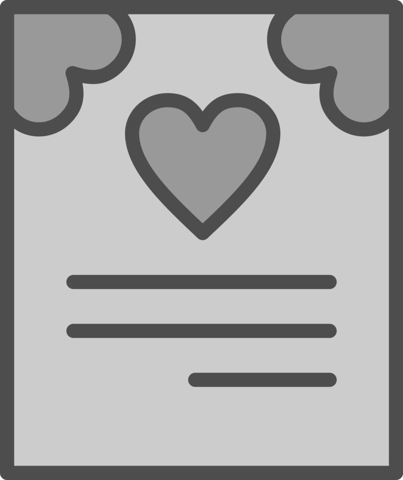 Wedding Card Vector Icon Design